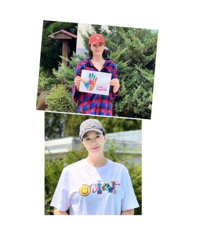  셀럽 모자 브랜드 ′베루툼′ - 김혜수 볼캡 , 고소영 비니 / 삼지창 심벌 로고