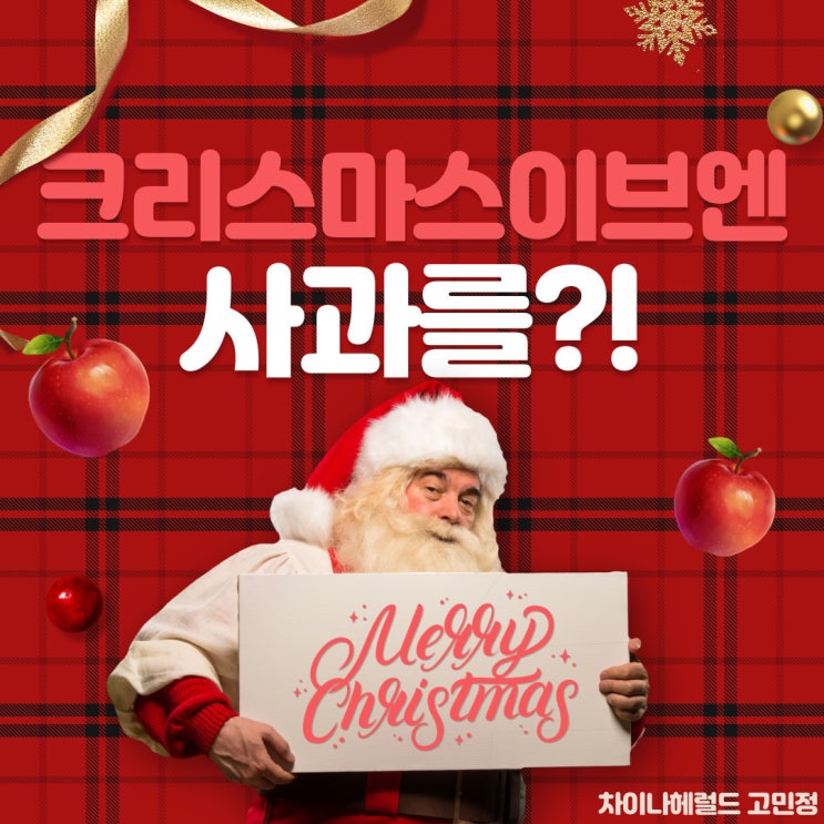 크리스마스 때 중국에서는 사과를...? 크리스마스 때 중국에서는 사과를...?