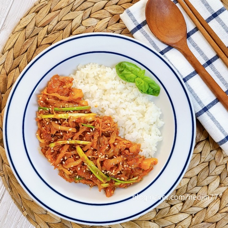 참치 양배추덮밥 간단한 점심 양배추 듬뿍 캔참치요리