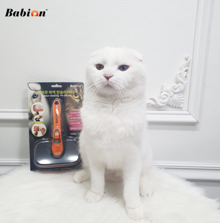  고양이 브러쉬 강아지 빗은 바비온 자동 털제거 쓱삭 슬리커로 선택했어요