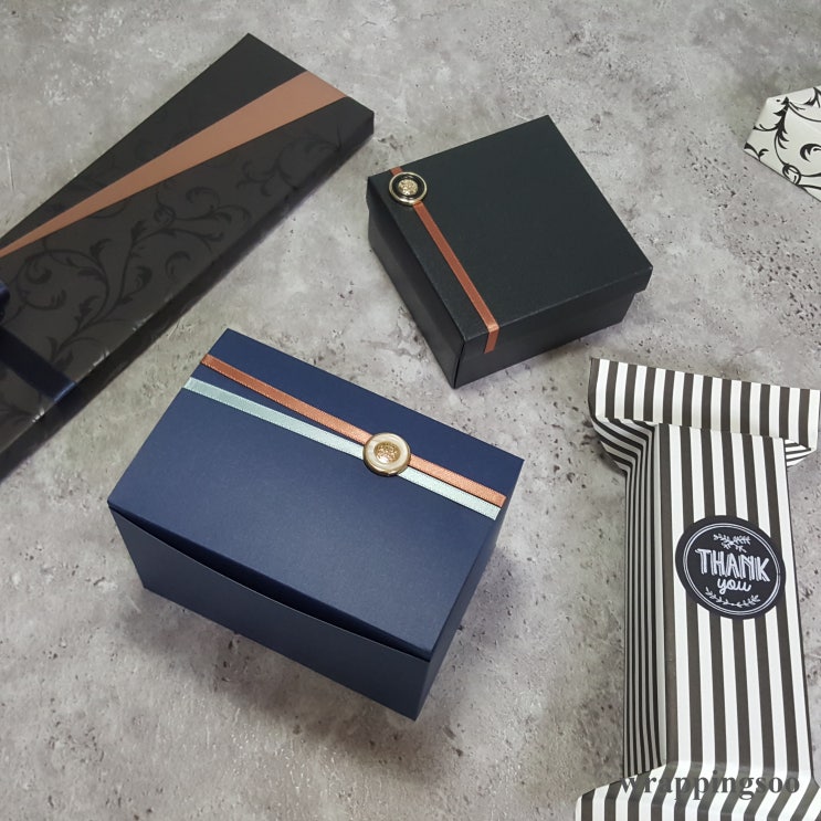  부산 선물포장 자격증반에서 배우는 포장 디자인/ 넥타이 포장, 삼각 포장, 캔디 포장, 선물상자 디자인