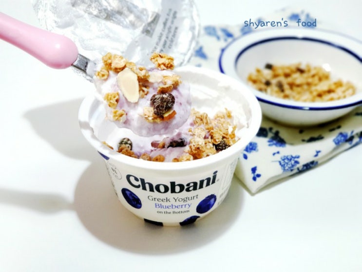  초바니 그릭요거트 블루베리 미국의 맛