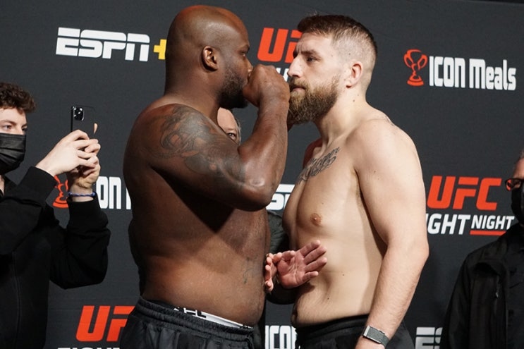 UFC 베가스 45: 데릭 루이스 vs 크리스 다우카우스 계체 결과 + 영상 UFC 베가스 45: 데릭 루이스 vs 크리스 다우카우스 계체 결과 + 영상
