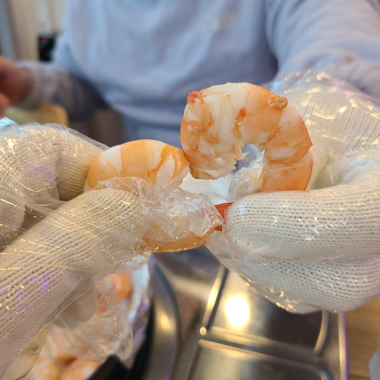  마산 내서 맛집 건강하새우에서 새우소금구이