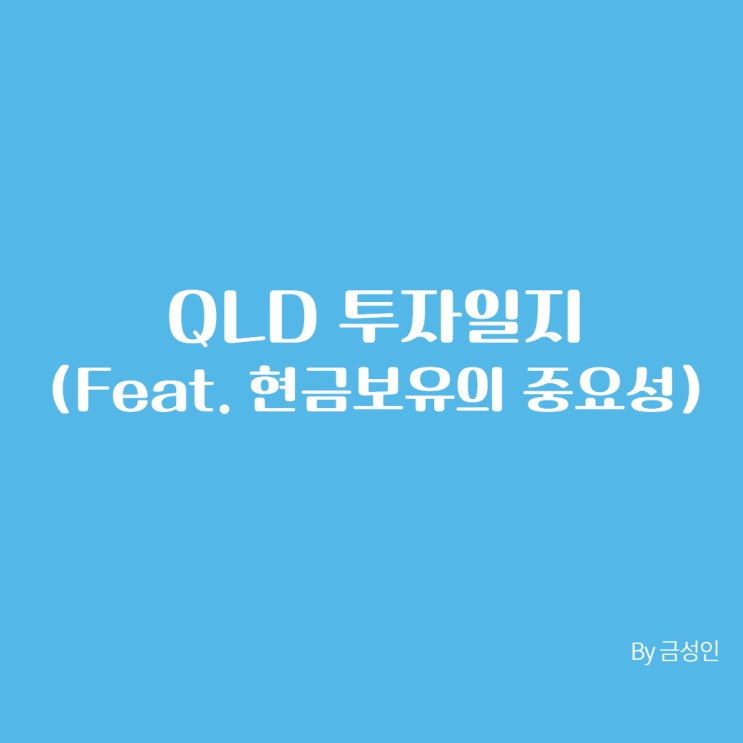 QLD 장기투자일지 (Feat. 현금보유의 중요성)