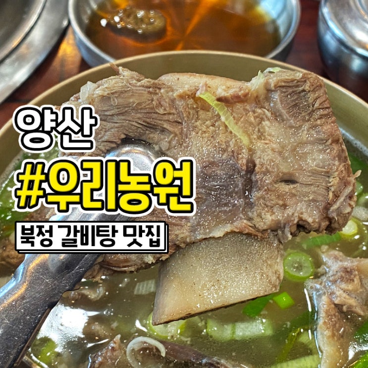  양산 북정 갈비탕 점심 맛집 우리농원