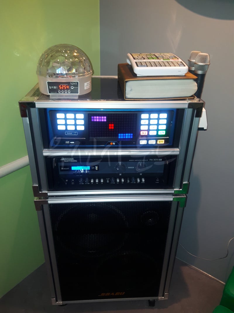 가정용 노래방기계 세트 구입부터 설치까지 이동식 태진k1 반주기 : 네이버 블로그