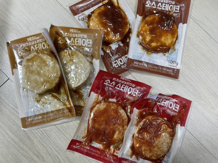  맛있는 닭가슴살 추천 : 허닭 닭가슴살 & 닭안심 소스 스테이크