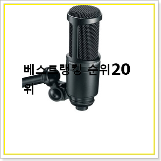  실속있는 콘덴서마이크  탑20 순위 인기 목록 순위 20선