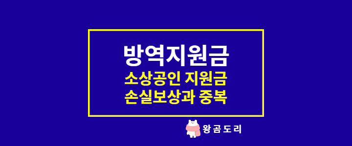  코로나 소상공인 방역지원금 손실보상 신청과 대상 정리