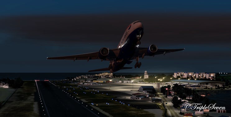  [P3D] 영국항공 B777-200ER 프린세스 줄리아나 - 런던/히드로 대서양 횡단 비행 일지!
