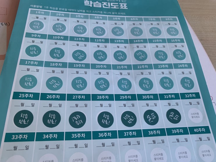  나의 가벼운 중국어 학습지, 31주차