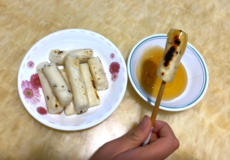  겨울철 간식_가래떡구이와 꿀조합 (ft. 무꿀즙 만들기)
