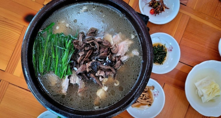  경산 하양 맛집,장수촌백년미소(능이오리백숙, 오리고기, 백숙)