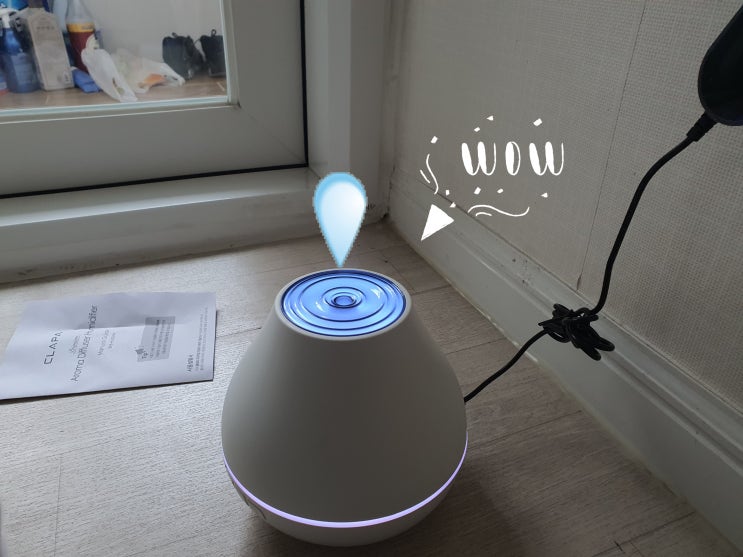  [간편세척 가습기/클래파 가습기]LED 아로마 디퓨저 초음파 가습기 사용후기