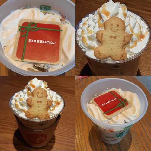  스타벅스 쿠키돌체라떼, 파스쿠찌 진저쿠키카페라떼 비교(크리스마스 신메뉴 추천)