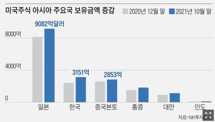 야수의 심장 한국인의 미주식 보유액 373조원