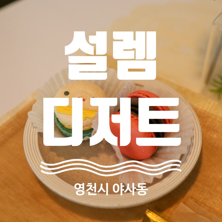  영천 마카롱 카페 추천 조용한 감성 설렘디저트