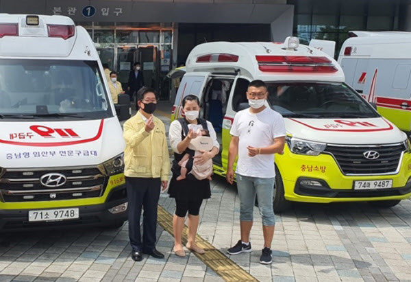  코로나확진 임산부 병상 없어 구급차 에서 출산 경기북부소방재난본부 양주소방서