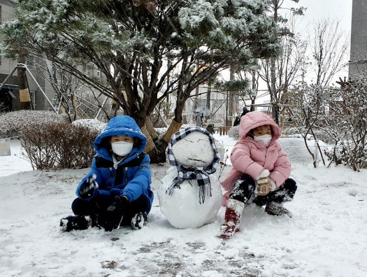  눈놀이한 날 - 눈사람만들기, 오리 스노우볼 메이커 눈집게