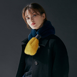 유로컬렉션 21FW 휘메일 풀스킨 밍크 머플러