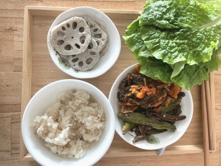  [채식 식단] 연근샐러드, 꽈리고추 조림