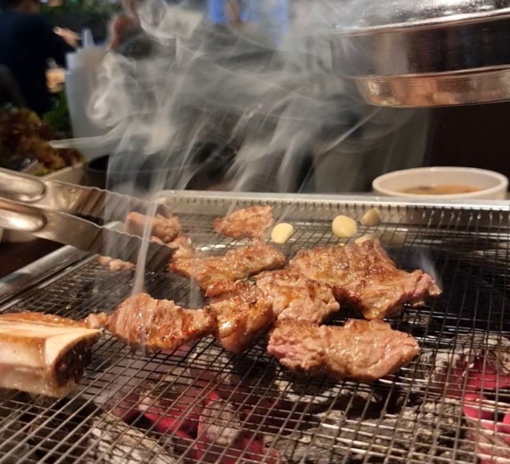 부천맛집 고기맛 보장되는 부천중동맛집 전장군숯불갈비 중동점:))