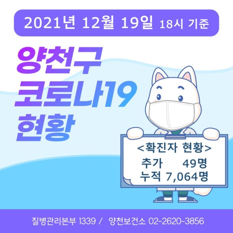  7016~7064번째 확진자 발생 안내