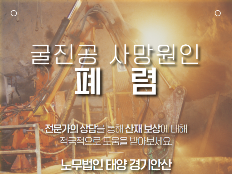  탄광 굴진 작업자에서 발생한 폐렴-산재 업무관련성의 중요성