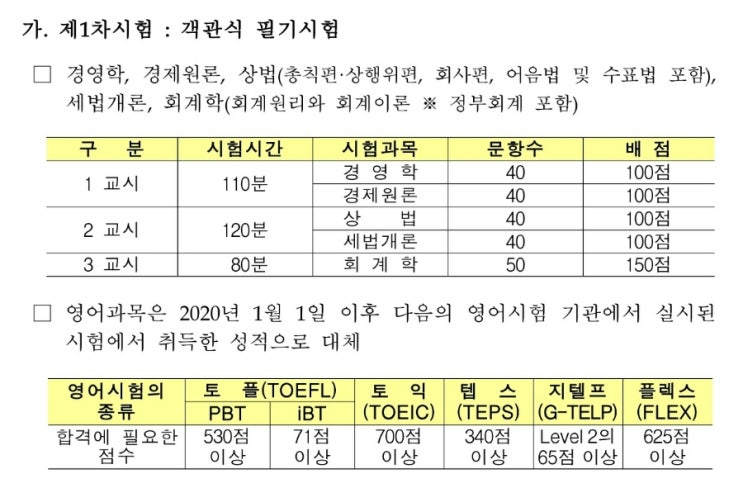 CPA 시험 (공인회계사 과목 합격률 1차 2차 응시인원 회계사 커트라인)