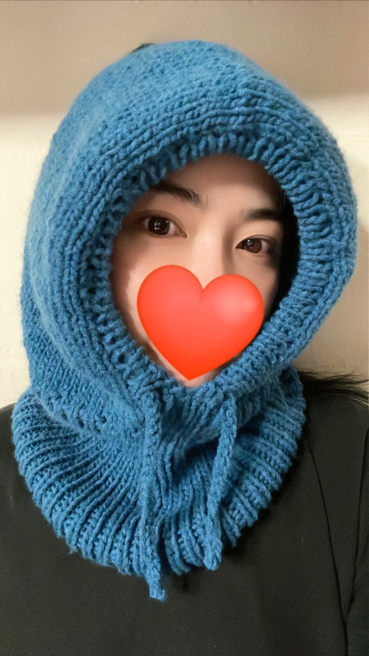  [뜨개질 후드 넥워머만들기] 바라클라바만들기!