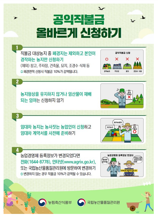 시행 2년차 ‘공익직불제’…농가소득 증가·형평성 제고 등 성과_ 농림축산식품부