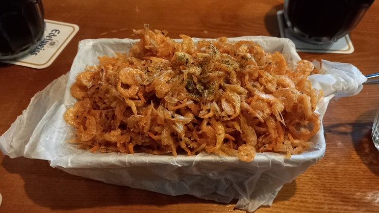  대구 침산동 탭스(TAPS)에서 맥주 한잔 하고 왔어요~(안주로는 새우의깡 대박)