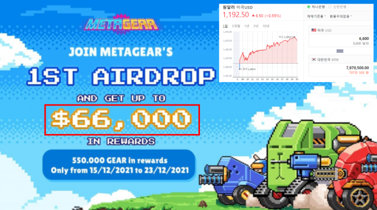  METAGEAR(메타기어) 7.8천만원 상당 무료 에어드랍 기회