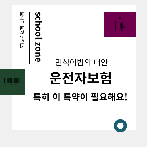  민식이법의 대안 운전자보험, 특히 이 특약이 필요해요!