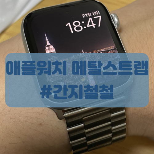 애플워치 메탈 스트랩 줄이기와 구매 후 착용후기