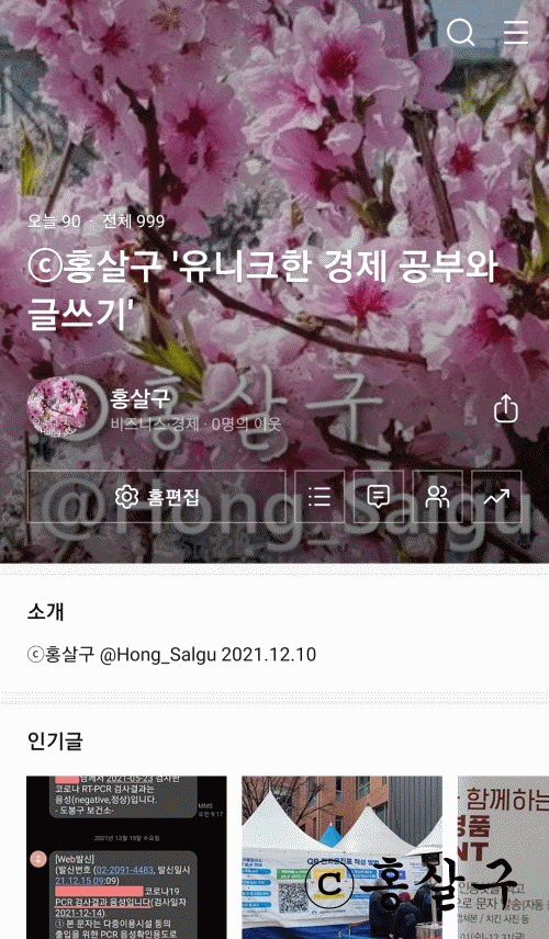  홍살구 블로그 99.9%
