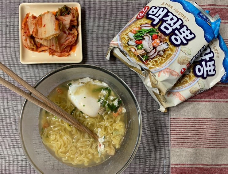  농심 사천백짬뽕 후기 - 칼로리도 낮고 담백 칼칼한 맛이 좋네요. 농심 신제품 짬뽕라면