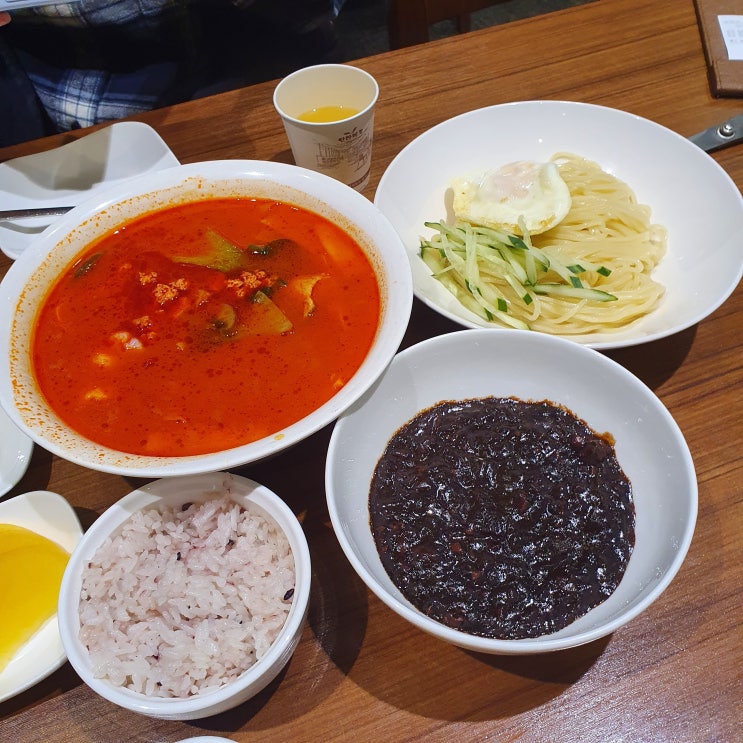   [신도림/중식] 신승반점 디큐브시티점 - 전복삼선짬뽕밥, 유니자장면 간단후기 (메뉴판) #내돈내산 솔직 후기