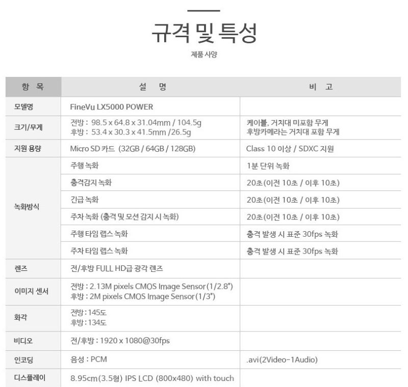 평택 / 파인뷰 LX5000 블랙박스 장착 / 렉서스 NX300h