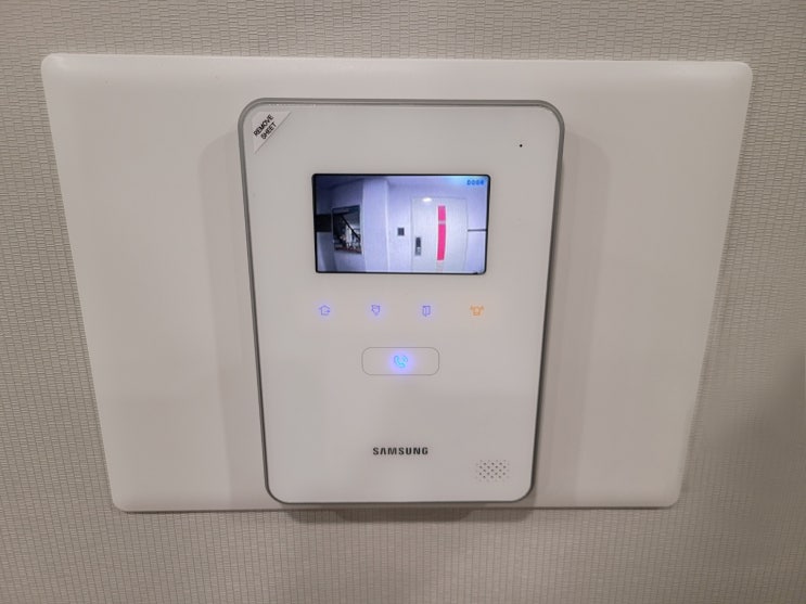  동작구 사당동 자이아파트 삼성 비디오폰 SHT-3625AMW 설치 후기