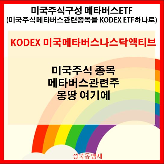  [엄마연금]KODEX 미국메타버스나스닥액티브(411420)ETF 상장일 매수