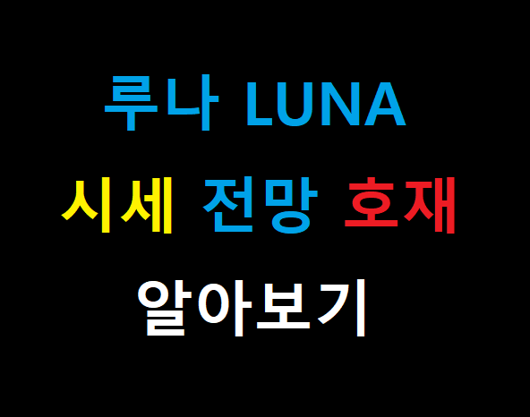  테라 루나코인 LUNA 시세 전망 12월호재