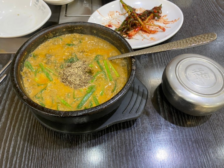  평택 시청 추어튀김이 서비스! 엄니추어탕 얼큰하다 얼큰해