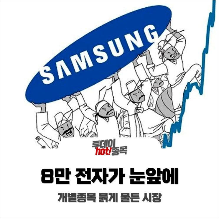  [오전장 특징주] 8만 전자 눈앞! 개별종목 붉게 물든 시장