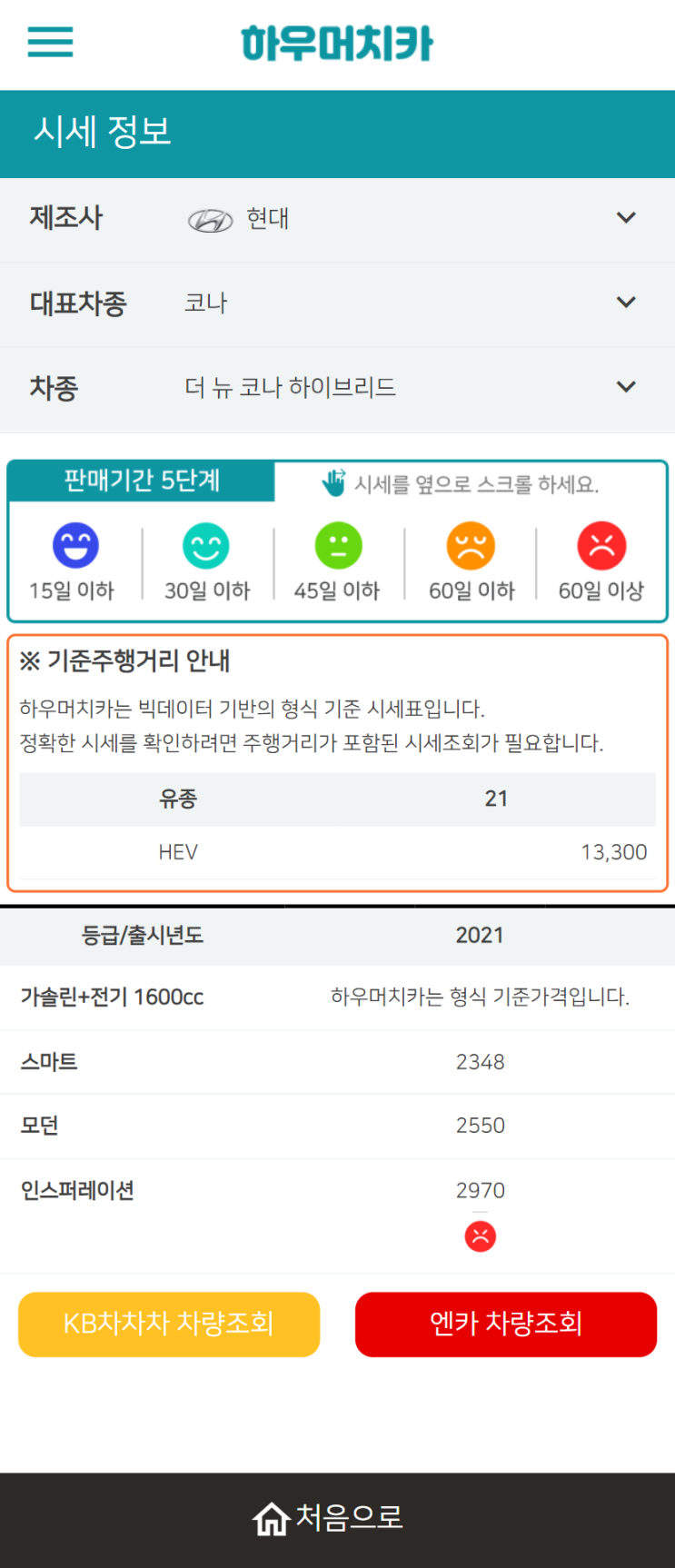 하우머치카 2021년 11월 더 뉴 코나 하이브리드 중고차가격.시세표 하우머치카 2021년 11월 더 뉴 코나 하이브리드 중고차가격.시세표