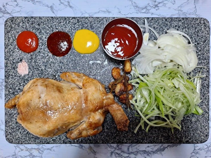  치킨집? 어~  NONO 우리 집 YES! - 밀가루 없는 통닭 / 구운 통닭 / 10호로 만드는 통닭 / 에어프라이 레시피/ 로티 셰리/ 약 8천 원 정도? 콜라 추가 만원