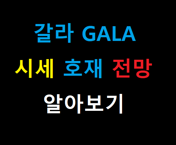 갈라코인 GALA  시세 전망 12월호재