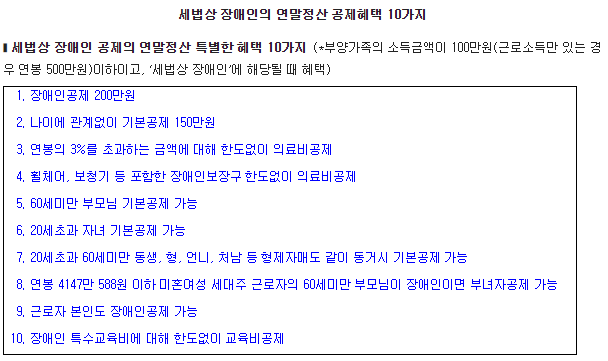  암환자 연말정산 소득공제 혜택 (장애인 증명서 발급받기)