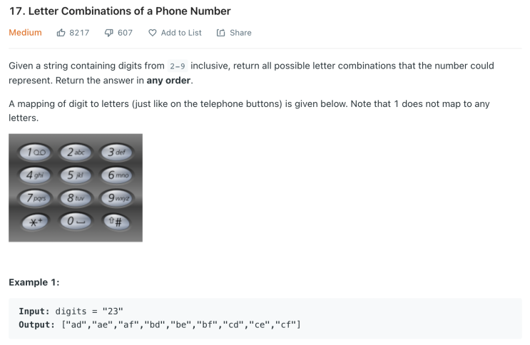  [LeetCode] Letter Combinations of a Phone Number (JavaScript)